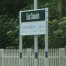 East Dulwich station sign