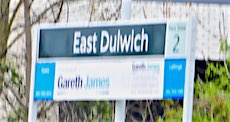 East Dulwich station sign