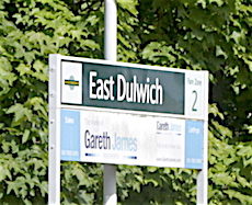 East Dulwich station sign