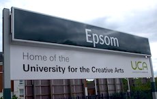Epsom station sign