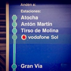 Sol station sign