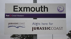 Exmouth station sign