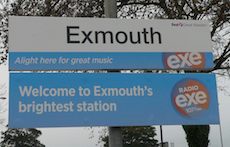 Exmouth station sign