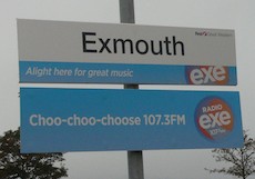 Exmouth station sign