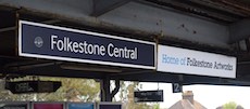 Folkestone Central station sign