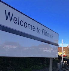 Flitwick station sign