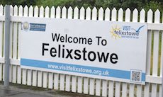 Felixstowe station sign