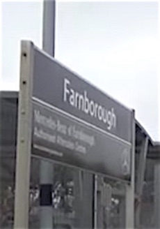 Farnborough Main station sign