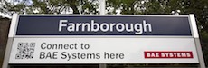 Farnborough Main station sign