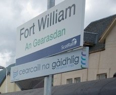 Fort William station sign