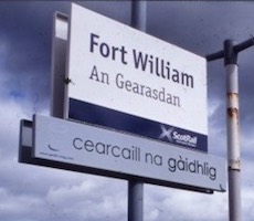 Fort William station sign