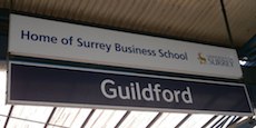 Guildford station sign