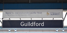 Guildford station sign