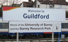 Guildford station sign