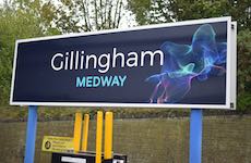 Gillingham station sign