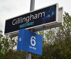 Gillingham station sign