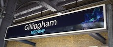 Gillingham station sign