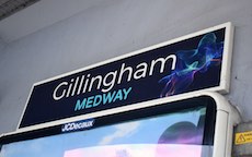 Gillingham station sign