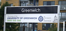 Greenwich station sign