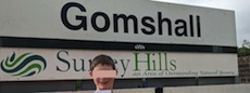Gomshall station sign