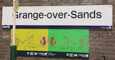 Grange-over-Sands station sign