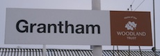 Grantham station sign