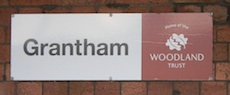 Grantham station sign