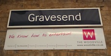 Gravesend station sign
