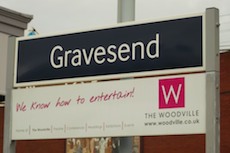 Gravesend station sign