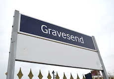 Gravesend station sign