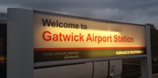 Gatwick Airport station sign