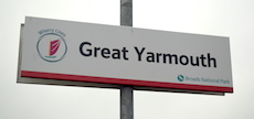 Great Yarmouth station sign