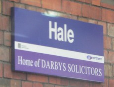 Hale station sign