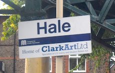 Hale station sign