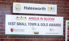 Halesworth station sign