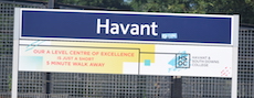 Havant station sign