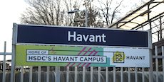 Havant station sign