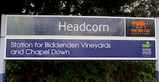 Headcorn station sign