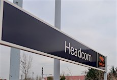Headcorn station sign
