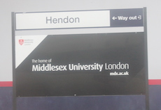 Hendon station sign