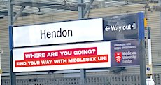 Hendon station sign