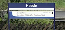 Hessle station sign