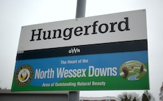 Hungerford station sign