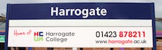 Harrogate station sign