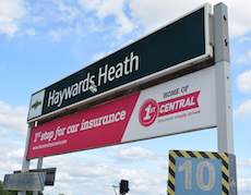 Haywards Heath station sign