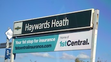 Haywards Heath station sign