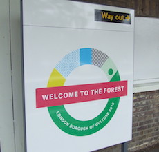 Highams Park station sign