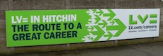 Hitchin station sign