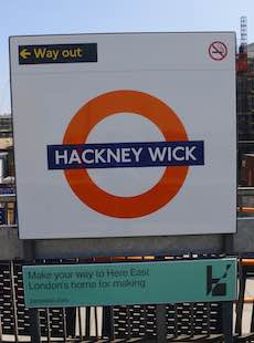 Hackney Wick station sign