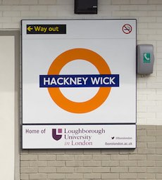 Hackney Wick station sign